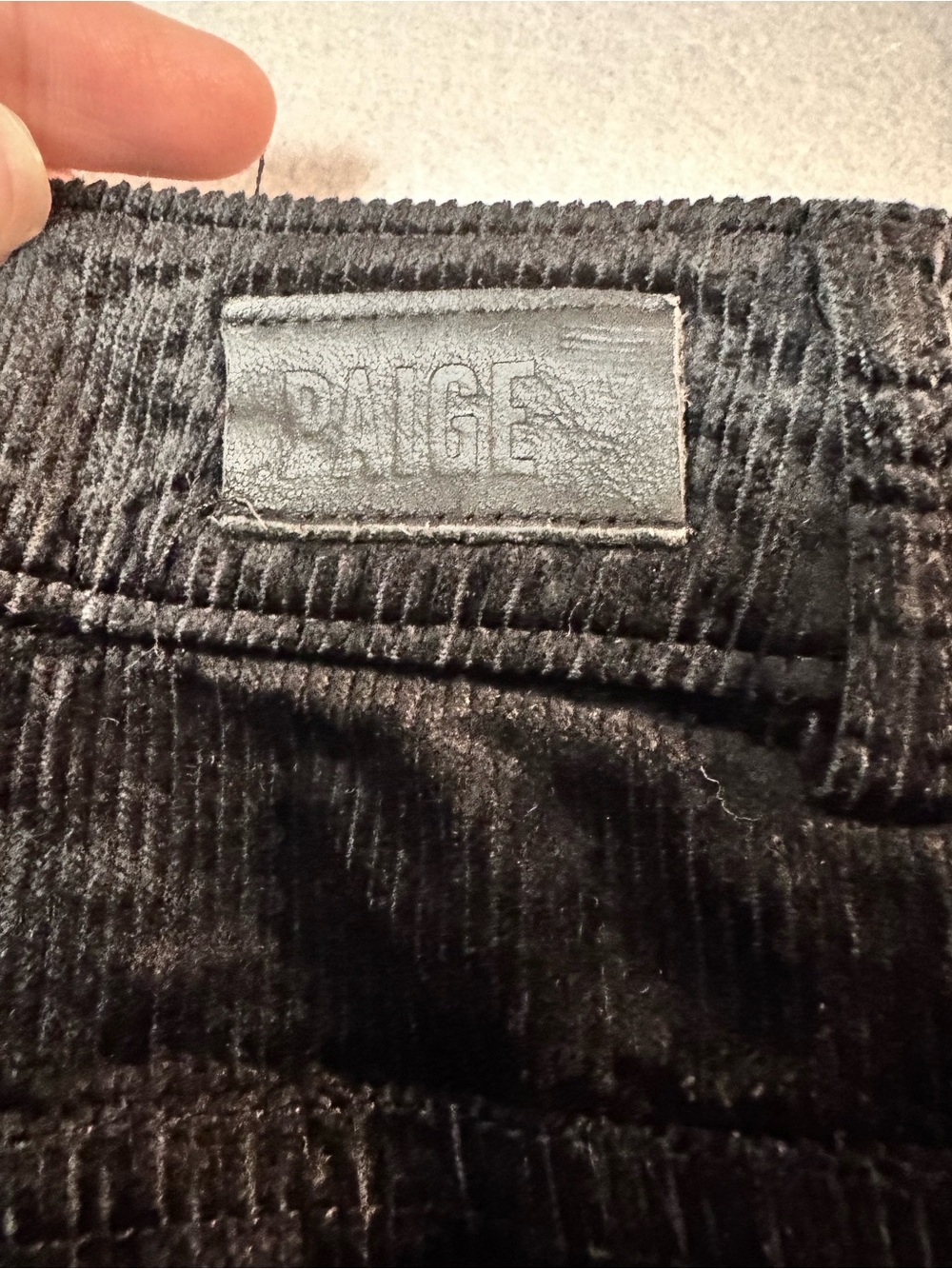 PAIGE Harper Velvet Corduroy Wide Leg Pants Size 27 - Picture 5 of 9